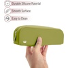 image:imageMr Pen Silicone Pencil Case Aesthetic Pencil Bag for Women Makeup Pouch  Multifunctional Pouch for Stationery Cosmetics and Electrical Goods StorageOlive Green