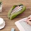 image:imageMr Pen Silicone Pencil Case Aesthetic Pencil Bag for Women Makeup Pouch  Multifunctional Pouch for Stationery Cosmetics and Electrical Goods StorageOlive Green