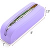 image:imageMr Pen Silicone Pencil Case Aesthetic Pencil Bag for Women Makeup Pouch  Multifunctional Pouch for Stationery Cosmetics and Electrical Goods StoragePurple