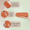 image:imageMr Pen Silicone Pencil Case Aesthetic Pencil Bag for Women Makeup Pouch  Multifunctional Pouch for Stationery Cosmetics and Electrical Goods StorageTerracotta