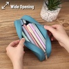 image:imageMr Pen Silicone Pencil Case Aesthetic Pencil Bag for Women Makeup Pouch  Multifunctional Pouch for Stationery Cosmetics and Electrical Goods StorageTeal