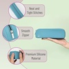 image:imageMr Pen Silicone Pencil Case Aesthetic Pencil Bag for Women Makeup Pouch  Multifunctional Pouch for Stationery Cosmetics and Electrical Goods StorageTeal
