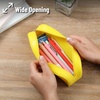 image:imageMr Pen Silicone Pencil Case Aesthetic Pencil Bag for Women Makeup Pouch  Multifunctional Pouch for Stationery Cosmetics and Electrical Goods StorageYellow