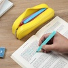 image:imageMr Pen Silicone Pencil Case Aesthetic Pencil Bag for Women Makeup Pouch  Multifunctional Pouch for Stationery Cosmetics and Electrical Goods StorageYellow