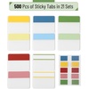 image:imageMr Pen Sticky Index Tabs 500 pcs 21 Sets Pastel  Writable Colored Page Markers for Reading Notes Books Binders Notebook Folders and Classify Files WaterResistantJewels