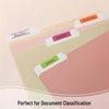 image:imageMr Pen Sticky Index Tabs 500 pcs 21 Sets Pastel  Writable Colored Page Markers for Reading Notes Books Binders Notebook Folders and Classify Files WaterResistantBeetroot