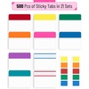 image:imageMr Pen Sticky Index Tabs 500 pcs 21 Sets Pastel  Writable Colored Page Markers for Reading Notes Books Binders Notebook Folders and Classify Files WaterResistantVibrant