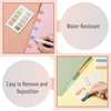 image:imageMr Pen Sticky Index Tabs 500 pcs 21 Sets Pastel  Writable Colored Page Markers for Reading Notes Books Binders Notebook Folders and Classify Files WaterResistantGarden