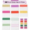 image:imageMr Pen Sticky Index Tabs 500 pcs 21 Sets Pastel  Writable Colored Page Markers for Reading Notes Books Binders Notebook Folders and Classify Files WaterResistantFlowers