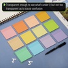 image:imageMr Pen Transparent Sticky Notes 3 x 3 12 Pads 600 Sheets  See Through SelfAdhesive Notes for Bible Journaling and Studying WaterResistant Easy to Peel Clean RemovalMacron Pastel
