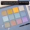 image:imageMr Pen Transparent Sticky Notes 3 x 3 12 Pads 600 Sheets  See Through SelfAdhesive Notes for Bible Journaling and Studying WaterResistant Easy to Peel Clean RemovalHappy Harmony