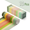 image:imageMr Pen Washi Tape Set 10 Rolls 55 YardsRoll  Washi Tape for Scrapbook Arts Crafts Journals and Planners Four SeasonsEarthy Tones