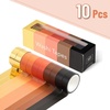 image:imageMr Pen Washi Tape Set 10 Rolls 55 YardsRoll  Washi Tape for Scrapbook Arts Crafts Journals and Planners Four SeasonsFiery Horizon