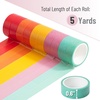 image:imageMr Pen Washi Tape Set 10 Rolls 55 YardsRoll  Washi Tape for Scrapbook Arts Crafts Journals and Planners Four SeasonsSummer Design
