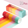 image:imageMr Pen Washi Tape Set 10 Rolls 55 YardsRoll  Washi Tape for Scrapbook Arts Crafts Journals and Planners Four SeasonsSummer Design