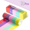 image:imageMr Pen Washi Tape Set 10 Rolls 55 YardsRoll  Washi Tape for Scrapbook Arts Crafts Journals and Planners Four SeasonsTropical Twirl