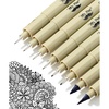 image:imageMr Pen  Art Pens Multiliners Fineliner Ink Pens Set of 8 Technical Drawing pen Pigment Pen Fine Point Black Waterproof for Art Watercolor Sketching Micro Drawing for Bible Journaling8 Tip Sizes02 to 1 mm