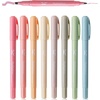 image:imageMr Pen Dual Tip Highlighters 8 Pack Fine amp Chisel Cute Highlighters Assorted Colors Dual Tip MarkersVintage Colors