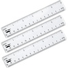 image:imageMr Pen Plastic Rulers 6 Inch 3 Pack EasytoRead Markings ScratchResistant Design with Inches and Centimeters Durable Small Transplant Rulers for Crafting Office amp School School SuppliesClear