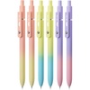 image:imageMr Pen Retractable Fine Point Gel Pens 6 Pack Morandi Barrels Fast Dry Black Ink 05 mm Cute Aesthetic Pens for JournalingGradient Barrels