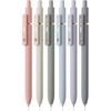 image:imageMr Pen Retractable Fine Point Gel Pens 6 Pack Morandi Barrels Fast Dry Black Ink 05 mm Cute Aesthetic Pens for JournalingMorandi Barrels with Rose Gold Ring