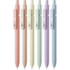 image:imageMr Pen Retractable Fine Point Gel Pens 6 Pack Morandi Barrels Fast Dry Black Ink 05 mm Cute Aesthetic Pens for JournalingPastel Barrels