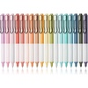 image:imageMr Pen Retractable Gel Pens 6 Pack Black Ink Vintage Barrels Fine Point 05 mm Fast Dry Smooth Writing Cute Pens for Drawing Writing Planner and School SuppliesVintage  Pastel Barrels
