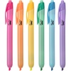 image:imageMr Pen Retractable Highlighters 6 Pack Pastel Colors Chisel Tip Highlighter Marker Set Click Highlighter Markers for Classroom Journaling Study Supplies No Bleed On Standard PagesBright