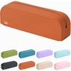 image:imageMr Pen Silicone Pencil Case Aesthetic Pencil Bag for Women Makeup Pouch  Multifunctional Pouch for Stationery Cosmetics and Electrical Goods StorageTerracotta