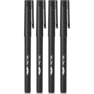 image:imageMr Pen Black Fineliner Pens 4 Pack 05mm Fine Point Permanent Ink  OilBased Quick Dry Smooth Writing Bold Lines Fineliner Marker Pens for Transparent Sticky Notes Planner Journaling