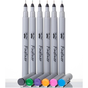 image:imageMr Pen Colored Fineliner Pens 6 Pack 02mm Ultra Fine Point Smooth Bible Journaling Pens for Detailed Drawing NoteTaking Coloring Sketching Planning amp Art Projects School Supplies