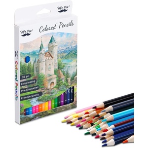 image:imageMr Pen Colored Pencils for Kids 36 Pack Soft Core PreSharpened  Color Pencils Bulk for Adult Coloring Book Drawing Sketching Teacher Supplies Classroom Prizes Kids Party FavorsRound Barrel