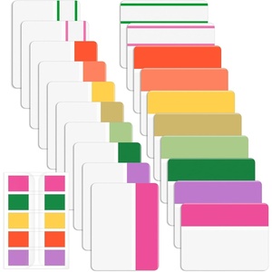 image:imageMr Pen Sticky Index Tabs 500 pcs 21 Sets Pastel  Writable Colored Page Markers for Reading Notes Books Binders Notebook Folders and Classify Files WaterResistantFlowers