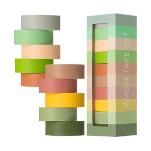 image:imageMr Pen Washi Tape Set 10 Rolls 55 YardsRoll  Washi Tape for Scrapbook Arts Crafts Journals and Planners Four SeasonsEarthy Tones