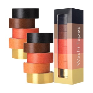 image:imageMr Pen Washi Tape Set 10 Rolls 55 YardsRoll  Washi Tape for Scrapbook Arts Crafts Journals and Planners Four SeasonsFiery Horizon