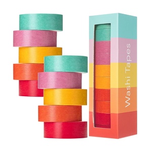 image:imageMr Pen Washi Tape Set 10 Rolls 55 YardsRoll  Washi Tape for Scrapbook Arts Crafts Journals and Planners Four SeasonsSummer Design