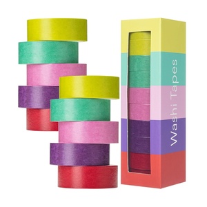 image:imageMr Pen Washi Tape Set 10 Rolls 55 YardsRoll  Washi Tape for Scrapbook Arts Crafts Journals and Planners Four SeasonsTropical Twirl