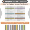 image:imageMr Pen Guided Reading Strips 18 Pack Colorful Bookmarks for Kids  Book Highlighter Strips for Reading Back to School SuppliesMuted