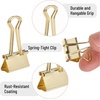 image:imageMr Pen Small Binder Clips 50 pcs 075 Small Size  Pastel Color Metal Binder Paper Clips Paper Clamps for Office Supplies Home School Business Document OrganizingC Gold