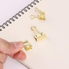 image:imageMr Pen Small Binder Clips 50 pcs 075 Small Size  Pastel Color Metal Binder Paper Clips Paper Clamps for Office Supplies Home School Business Document OrganizingC Gold