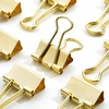 image:imageMr Pen Small Binder Clips 50 pcs 075 Small Size  Pastel Color Metal Binder Paper Clips Paper Clamps for Office Supplies Home School Business Document OrganizingC Gold