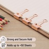 image:imageMr Pen Small Binder Clips 50 pcs 075 Small Size  Pastel Color Metal Binder Paper Clips Paper Clamps for Office Supplies Home School Business Document OrganizingD Rose Gold