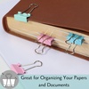 image:imageMr Pen Small Binder Clips 50 pcs 075 Small Size  Pastel Color Metal Binder Paper Clips Paper Clamps for Office Supplies Home School Business Document OrganizingB Pastel