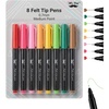 image:imageMr Pen Felt Tip Pens 8 Pack 07mm Assorted Colors Fast Dry  Fine Felt Tip Pens For Arts amp Crafts NoteTaking Journaling Writing School Supplies for Teachers amp StudentsVivid Spectrum