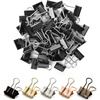image:imageMr Pen Small Binder Clips 50 pcs 075 Small Size  Pastel Color Metal Binder Paper Clips Paper Clamps for Office Supplies Home School Business Document OrganizingA Black