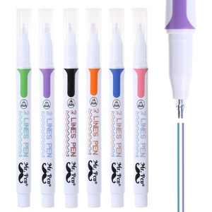 image:imageMr Pen  Double Line Pens 6 Pack Assorted Colors Outline amp 3D Writing Pens for Art