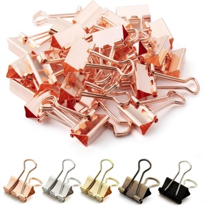 image:imageMr Pen Small Binder Clips 50 pcs 075 Small Size  Pastel Color Metal Binder Paper Clips Paper Clamps for Office Supplies Home School Business Document OrganizingD Rose Gold
