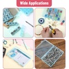 image:imageMr Pen Bead Storage Containers 28 Grids 2 Pack Clear White  160pcs Label Stickers Transparent Small Bead Organizer Box Diamond Art Diamond Painting OrganizerTransparent Blue