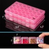 image:imageMr Pen Bead Storage Containers 28 Grids 2 Pack Clear White  160pcs Label Stickers Transparent Small Bead Organizer Box Diamond Art Diamond Painting OrganizerTransparent Pink