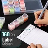 image:imageMr Pen Bead Storage Containers 28 Grids 2 Pack Clear White  160pcs Label Stickers Transparent Small Bead Organizer Box Diamond Art Diamond Painting OrganizerClear White